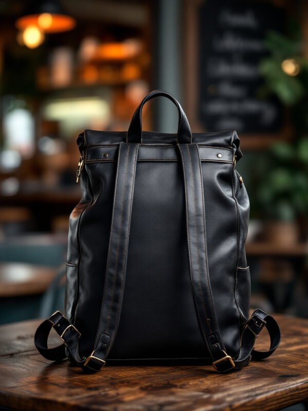 Zephario Urban Black Leather Pack - Image 2