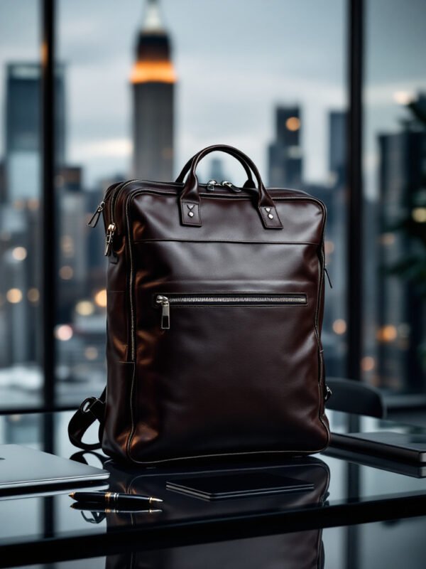 ExecPro Leather Laptop Pack
