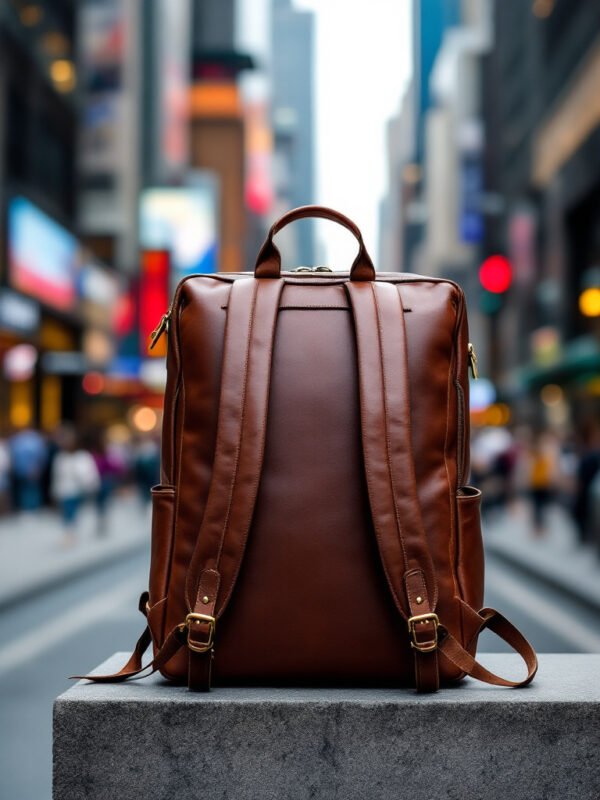 UrbanWork Leather Laptop Carry Backpack - Image 2