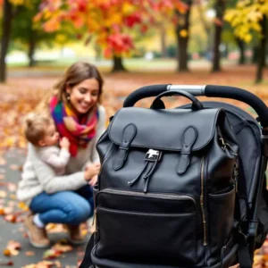 Leather Diaper Backpack