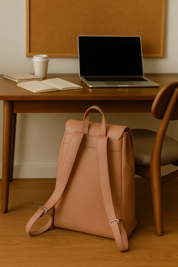 backside of the a convertible backpack
